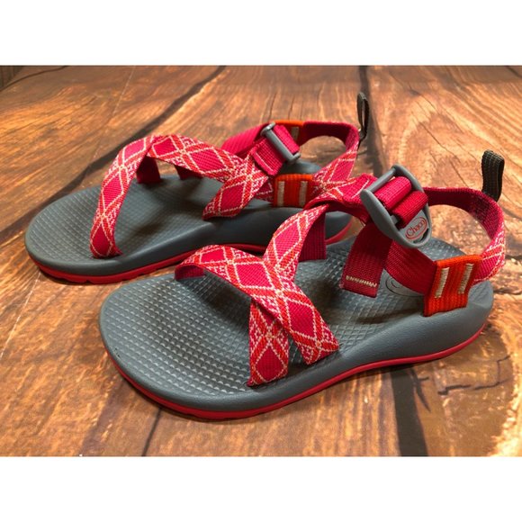 Chaco Z1 Ecotread Sandal Boho Rasberry Pink Girls 3 (6t43) - Picture 1 of 10